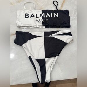 Balmain Black and White Bikini